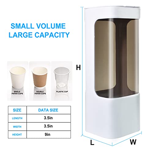 LBTING Water Cooler Cup Dispenser, Fit 3oz - 5oz Small Cups, White - color: White, size: Single