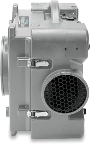 BlueDri Air Shield 550 HEPA Air Scrubber, Water Damage Restoration Equipment Air Purifier, Covers 1400 Sq. Ft, Daisy Chain Capable, For Commercial Use, Gray, BD-AS-550 - color: Grey