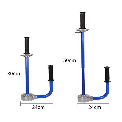 Pallet Stretch Film Packing Machine Shrink Wrap Dispenser Holder, Hand Stretch Wrapping Tool, Adjustable Height from 12-20 inch (Blue) - color: Blue