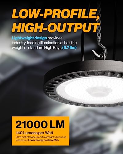 Sunco 20 Pack UFO LED High Bay Light, 150W, 6000K, 21000LM, Dimmable - size: 20 Pack