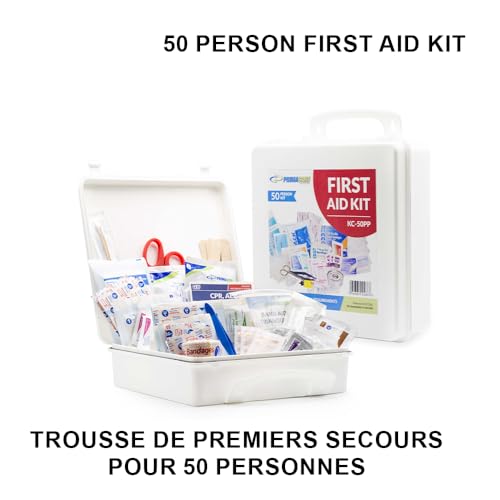 Primacare KC-50PP 50 Person Large Emergency Preparedness First Aid Kit for Home, School and Office, Wall Mounted - size: 50 Person Kit