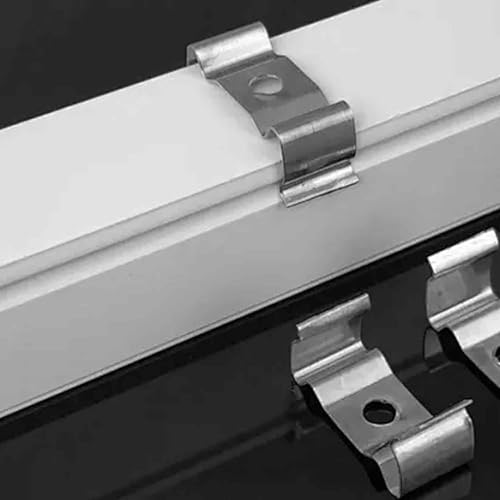 30PCS T8 Light Mounting Clips, Tube Fixture Brackets with Hardware for LED Shop Light and Integrated Tube Installation - size: T8