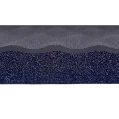 M+A Matting - 422000035 Hog Heaven Ergonomic Industrial-Grade Anti-Fatigue Mat 7/8" 5' Length x 3' Width x Black by - size: 3' x 5', style: Hog Heaven