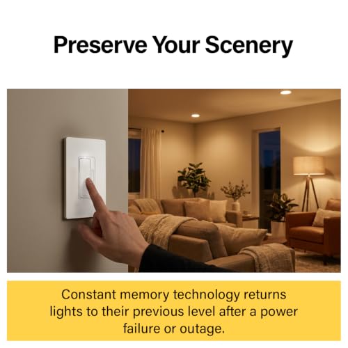 Legrand Radiant 450W LED Dimmer Light Switch 3-Way Rocker Tri-Color 1-Pack - size: (Pack of 1)