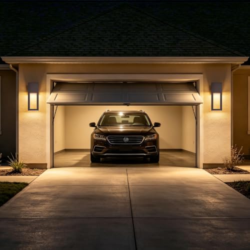 2-Pack Dimmable Indoor Outdoor Wall Sconces 15 Inch Waterproof - color: 2Pack Textured Bronze(without Photocell)