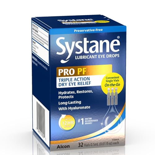 Systane PRO Preservative Free Eye Drops, 12 Hour Dry Eye Relief, 32 Vials - size: 32 Count (Pack of 1)