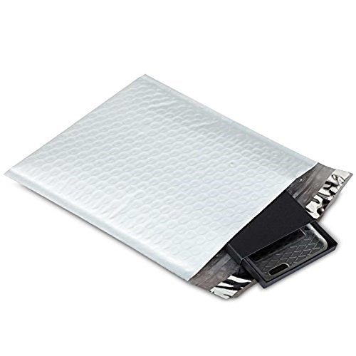 Sales4Less #000 Poly Bubble Mailers 4X8 Inches Shipping Padded Envelopes Self Seal Waterproof Cushioned Mailer 10 Pack - size: #000 4X8