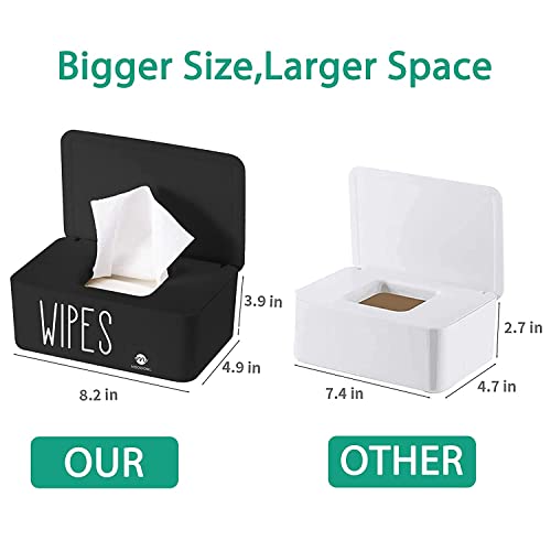 Moorfowl Baby Wipe Dispenser for Bathroom,8.2L x 4.9W x 3.9H inches - color: White New