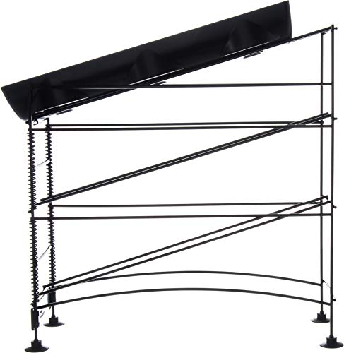 San Jamar 4-Tier Three-Cup Dispenser Rack, 8-44 oz, Adjustable Coils - size: 4 Tiers, style: Open Frame