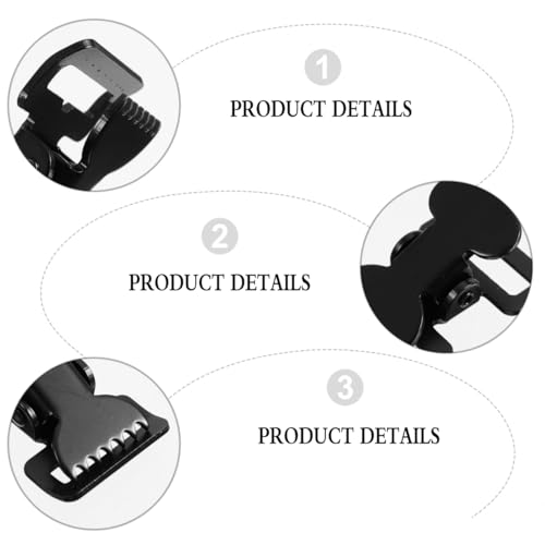 EXCEART 5pcs Webbing Clip Metal Clips Heavy Duty Luggage Strap Backpack Webbing Clamp Buckle Bracelet Iron - size: 6.5X3.5CM (Pack of 2)