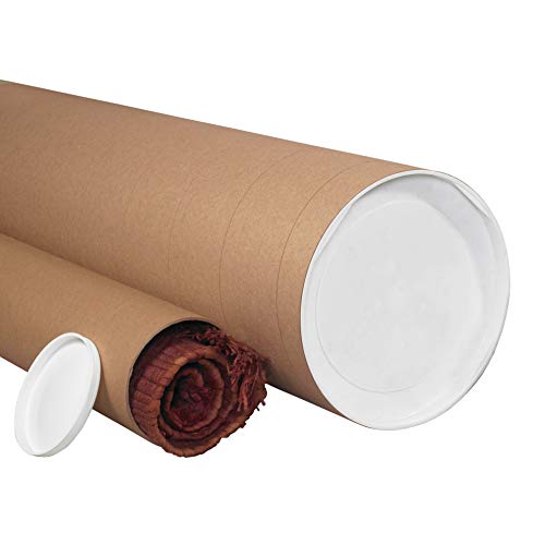 Tape Logic TLP5060KHD Jumbo Mailing Tubes, 5" x 60", Kraft (Pack of 15) - size: 5" x 60"