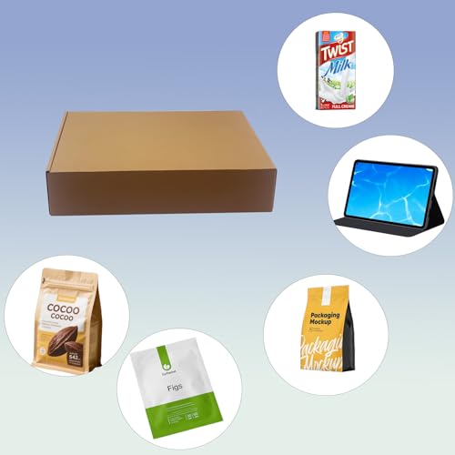 14x10x3 inch Shipping Boxes Pack of 20, Brown Corrugated Cardboard Mailers - size: 14x10x3 -20 Pack
