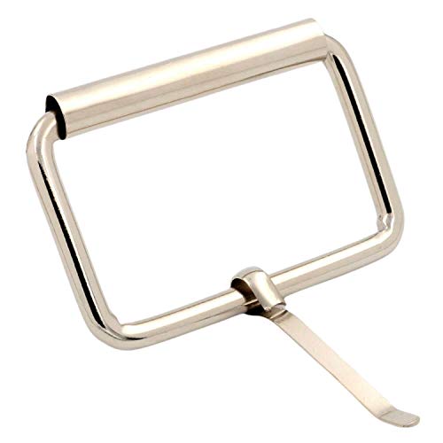 BIKICOCO Roller Buckle, 2 Inches Heel Rolling Bar Buckles for Bags Leather Webbing Straps - color: Silver X 10 Pcs