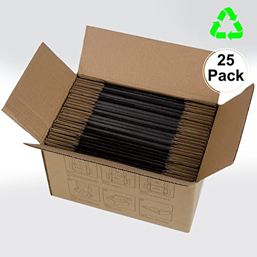 6x4x2 Inches Shipping Boxes Pack of 25, Packaging Corrugated Cardboard Mailer Boxes for Small Bussiness, Black - size: 6 x 4 x 2 inch