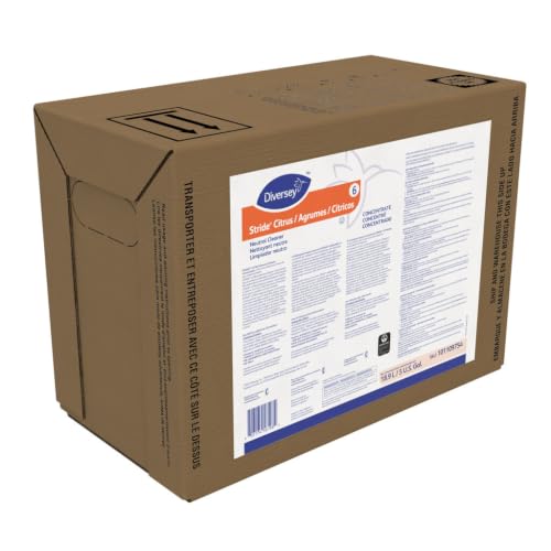 Diversey Stride Citrus Neutral Cleaner, BIB, 5 Gallon - size: 640 Fl Oz (Pack of 1)