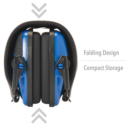 Howard Leight by Honeywell Impact Sport Sound Amplification Electronic Shooting Earmuff, Real Blue - color: Classic Real Blue, size: Medium