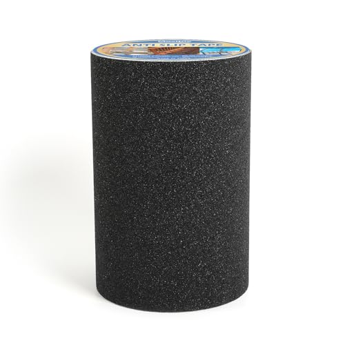8" x 30Ft Heavy Duty Anti Slip Tape, 80 Grit Grip Tape & Skateboard Grip Tape, All Weather Abrasive Friction for Stairs, Skateboards, Indoor Outdoor, Garage Ramps, Home & Business - Black - color: Black, size: 8" x 30 FT