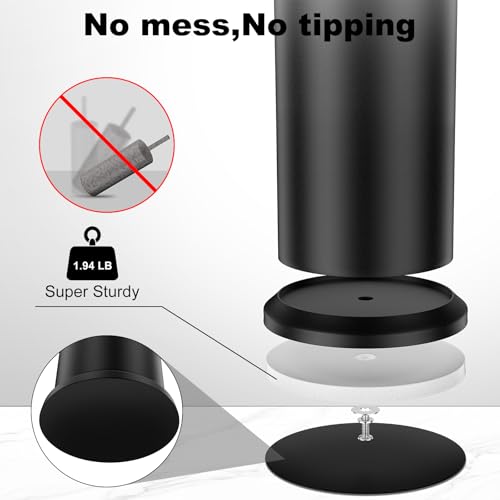 Black Toilet Brush and Holder,Extra Long Handled Toilet Brush for Bathroom,Stainless Steel Heavy Duty Toilet Bowl Brush,Removable Inner Bowl,Deep Cleaning Dense Bristles Cleaner Brush -Space Saving - color: Black