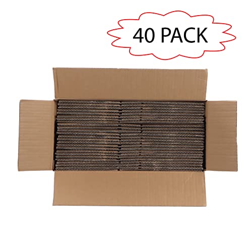 Calenzana 8x6x4 Shipping Boxes Set of 40, White Corrugated Cardboard Box for Mailing Packing Gifts Small Business - size: 8x6x4, style: 40 Pack