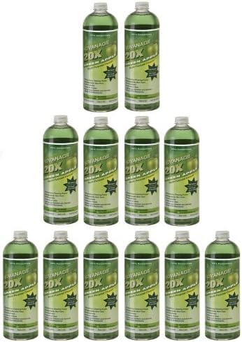 Advanage 20X All Purpose Cleaner Concentrate, 320z – 12 Pack | Green Apple Eco-Friendly Heavy Duty Degreaser | Bulk Multisurface Cleaner for Bathroom, Kitchen, Floors, Household Cleaning Supplies