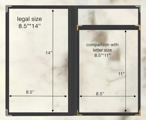 10Pcs Black PVC Clear Menu Cover 8.5x14, 3 Page 6 View - color: black with silver corners, size: 3 Pages - 8.5" x 14"