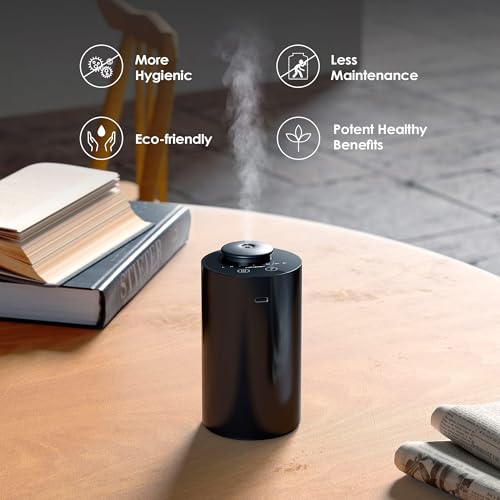 Airversa AN6 Waterless Essential Oil Diffuser Starter Kit, Black - color: Black4