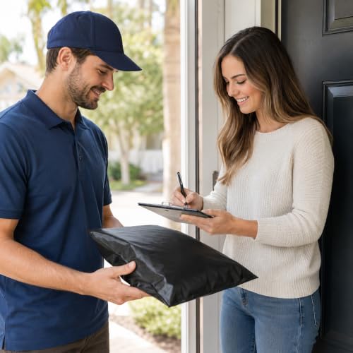 Fuxury Poly Mailers 10x13 Inch 100 Pack,Shipping Bags For Clothing,Black - color: Black, size: 10x13" 100pcs