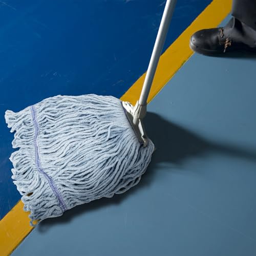 KeFanta 3 Pack Heavy Duty Commercial Mop Head Replacement, Blue - color: Blue