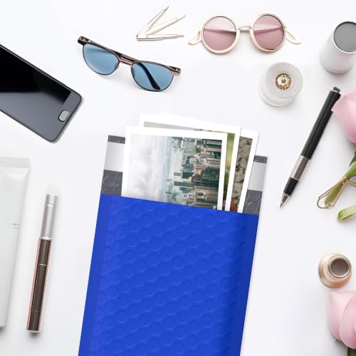 Famagic Bubble Mailers 6x10 Inches 100pc Dark Blue Usable 6x9 Self Seal Adhesive Padded Envelopes Shipping Bags for Jewelry Makeup Supplies - color: Dark Blue, size: 6x10 Inches 100pcs