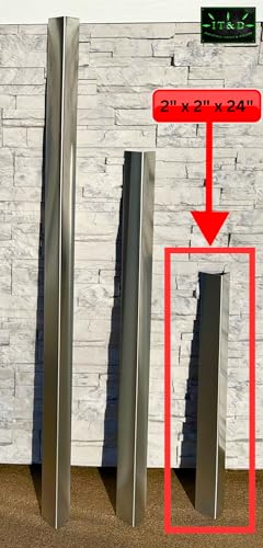 2" x 2" x 24" Aluminum Mill Finish Outer Angle Wall Edge Corner Guard Protector (Heavy Duty .063 16 Gauge Thickness) - size: 2" x 2" x 24" (1 piece)