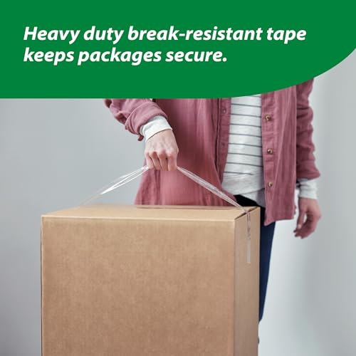 Duck HD Clear Heavy Duty Packing Tape Refill Rolls, 2 in Wide, 4 Rolls - size: 4 Rolls, style: Refill
