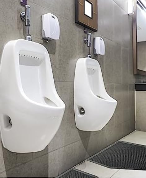 Urinal Mats for Men 6 or 24 pcs High-Tech Bamboo Charcoal Absorbs Odor, Non-Slip Deodorization, Gray Floor Water Absorption, Urine Mats for Restrooms & Bathrooms, Mens Urinal (Big, 24)