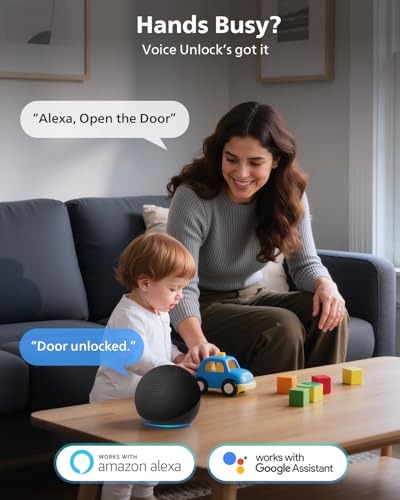 Philips Fingerprint Door Lock, WiFi Front Door Lock Set with Touchscreen - color: Matte Black, style: WiFi Lock Set