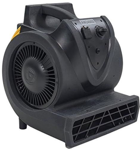 50000390 AM2400D Air Mover, 120V, 60 Hz, 3 Motor Speeds, 1/3 hp Motor, Roto-Mold Housing, 21' Power Cord, 2000, 2200, 2400 CFM Airflow