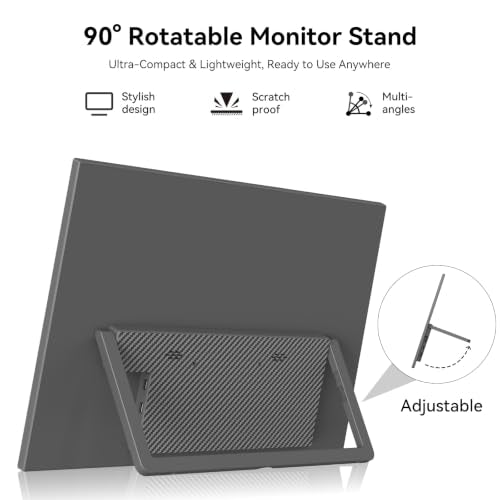 13.9 Inch 4K Portable Monitor,3840 * 2160 IPS 3:2 Screen, 100% sRGB HDR USB-C HDMI Second Monitor for Laptop,External Second Monitor for Laptop, Phone, PS5, Xbox, Switch, PC (13.9") - size: 13.9"