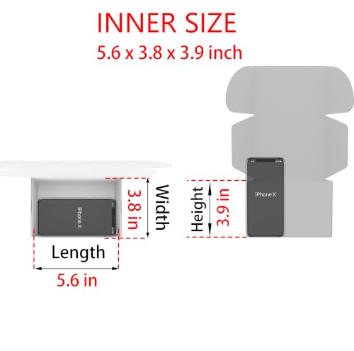 6x4x4 Shipping Boxes Set of 50, Brown Mailer Corrugated Cardboard Box - color: Brown, size: 6"x4"x4"/50-pack