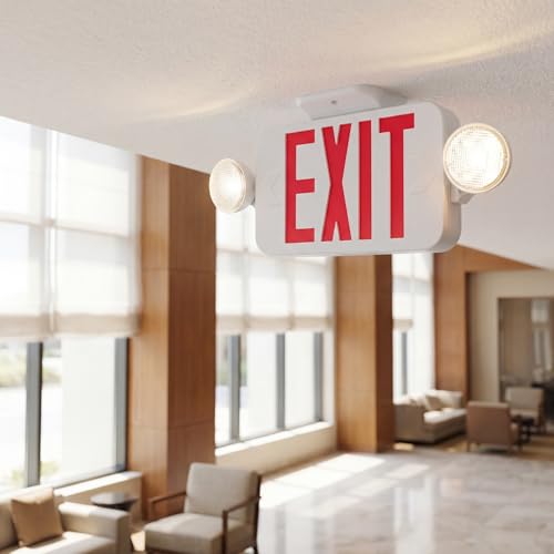 Progress Lighting LED Exit Emergency Light, White