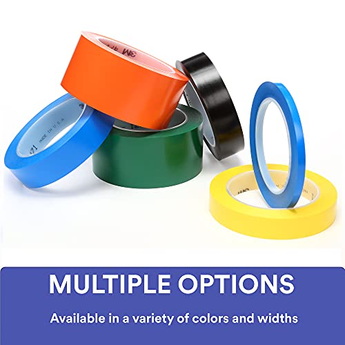 3M Vinyl Tape 471, 4 in x 36 yd, Blue, 8 Rolls, Blue Floor Tape - size: 4 in x 36 yd, style: 8case