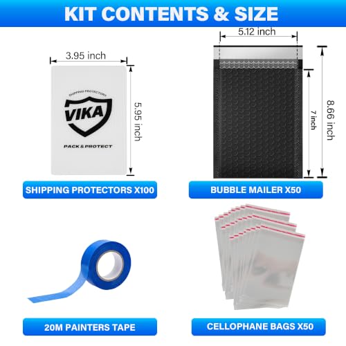 VIKA Trading Card Shipping Kit - Complete Card Shipping Supplies