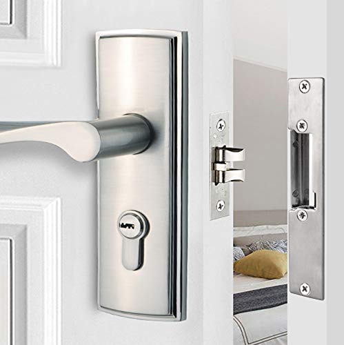 Upgraded Electric Door Strike Lock Electronic Mortise Fail Secure Lock - size: NO-Fail Secure Silver
