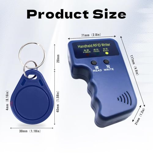ZHAOYU Handheld Copier RFID Reader Rewriter 125KHz Smart ID Card Duplicator