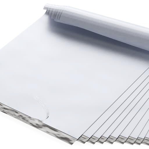 19" x 24" Extra-Large Poly Mailer Envelopes - 500 Count, Self Seal White Plastic Mailing Bags with Adhesive Strip, 2.5 Mil Thick, Waterprrof & Tear/Puncture Proof Unpadded Shipping Mailers - GPI - size: 19" x 24"