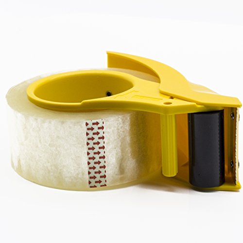 Easy-Mount 2 Inch Tape Gun Dispenser Packing Packaging Sealing Cutter Yellow Handheld Warehouse Tools