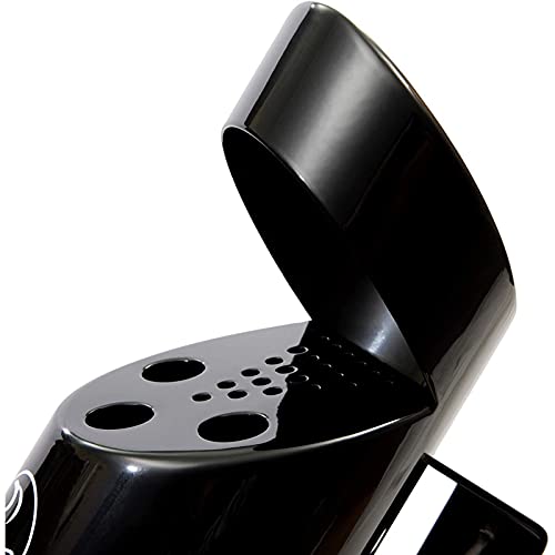 Juvale Outdoor Wall Mounted Cigarette Butt Receptacle (9 Inch, Black) - Outdoor Ashtray - Wall Mounted Ashtray