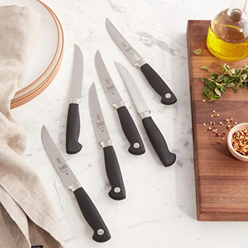 Mercer Culinary Genesis Steak Knife Set | Plain Edge, High Carbon, 5-Inch - style: Plain Edge