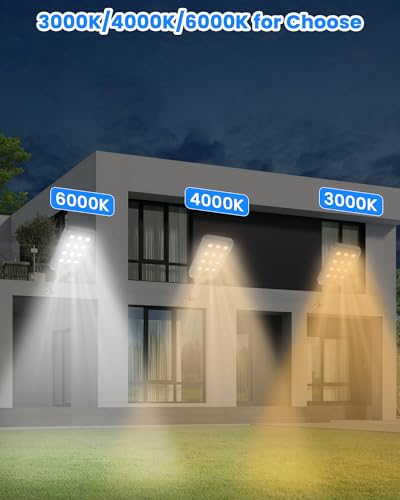 Gefolly G-14000W Solar Street Light Outdoor, Flood Security Parking Lot - size: L