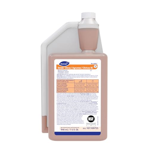 Diversey Stride Citrus Neutral Cleaner, AccuMix, 32 fl oz, 6 Pack - size: 32 Fl Oz (Pack of 6)