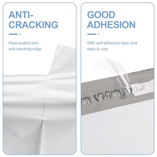 Metronic Poly Mailers 19x24 500PC Shipping Bags for Clothes Small Business - color: White, size: 19x24 500PC