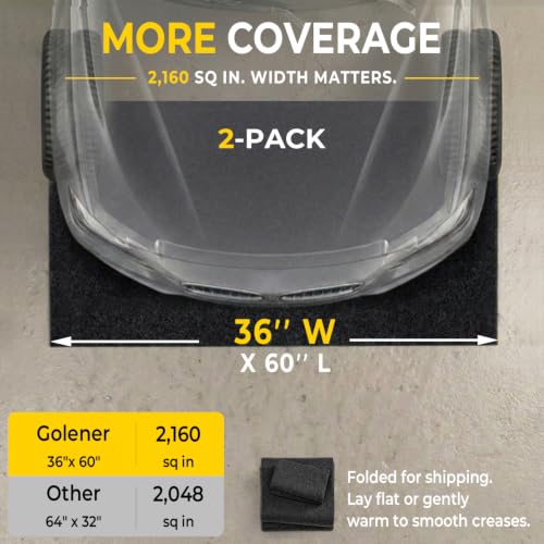 2-Pack Heavy Duty Oil Spill Mat, Oil Mat, Garage Floor Mats, 36"x60" - size: 2-Pack 36" x 60"