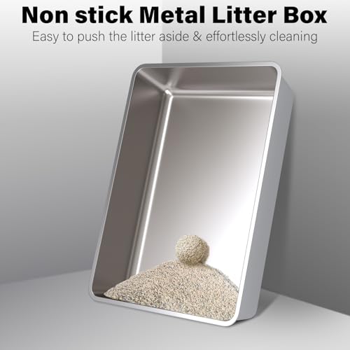 XXXL Stainless Steel Cat Litter Box -Extra Large Metal Litter Box - color: XXXL - 28" x 20" x 6"